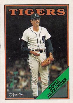 1988 O-Pee-Chee Baseball Cards 316     Doyle Alexander